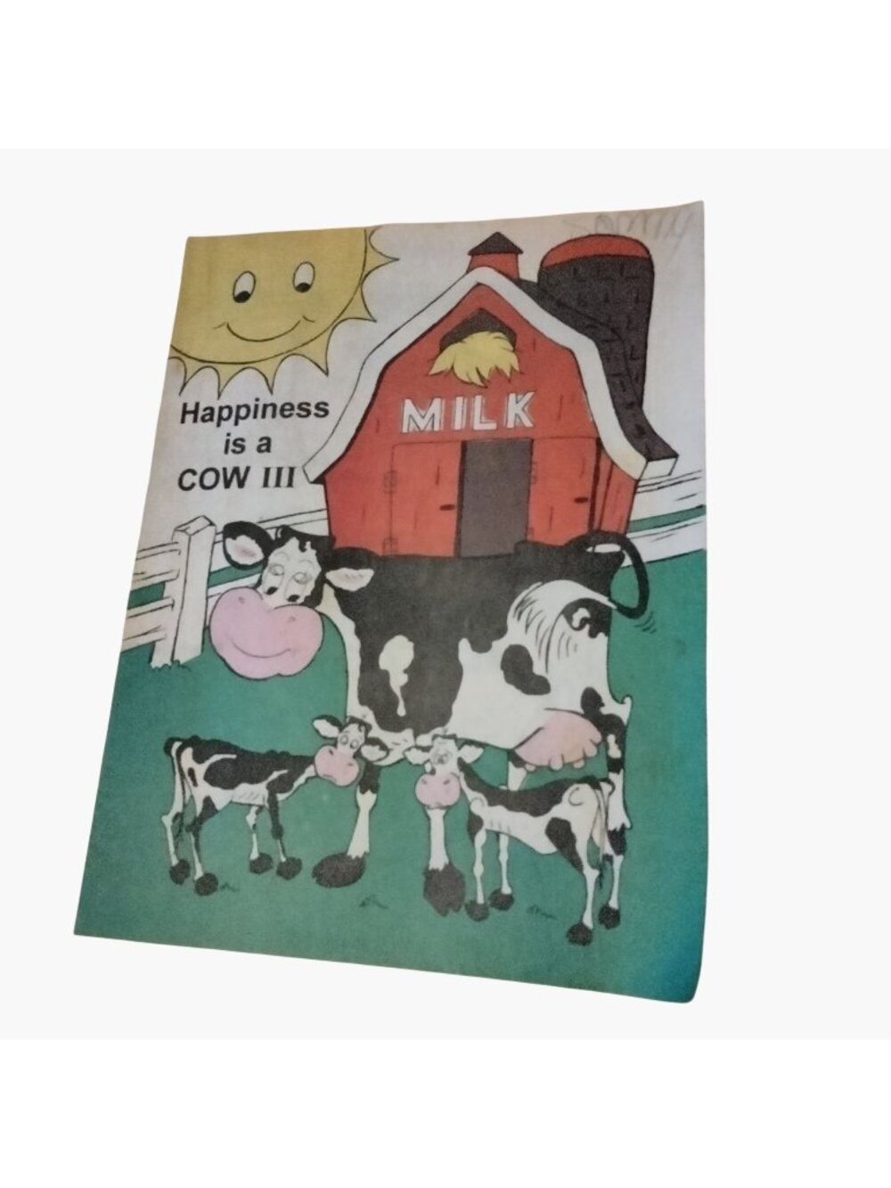 Happiness Is A Cow III Activity Book Coloring Vintage United Dairy Michigan